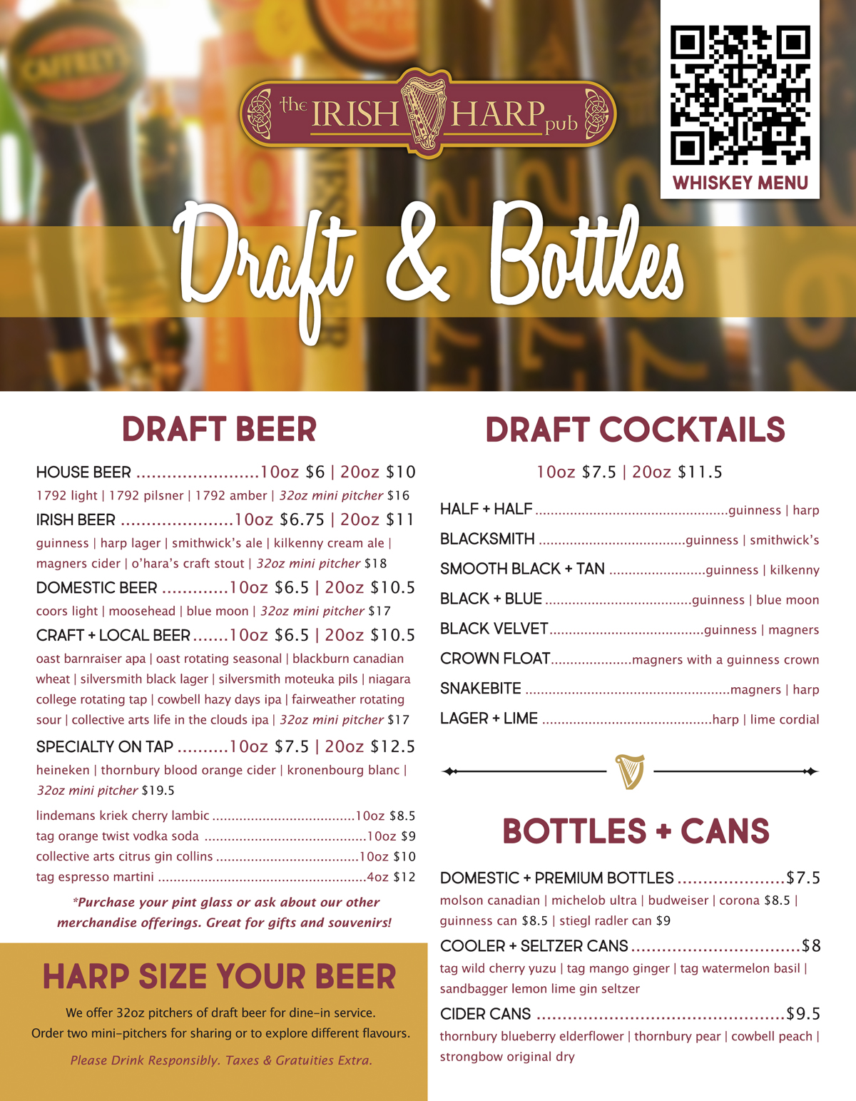 Master Drink Menu Summer 2025 FRONT
