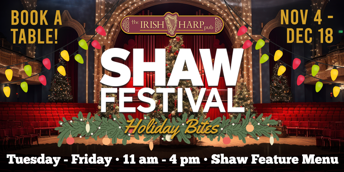 Shaw Festival Feature Menu