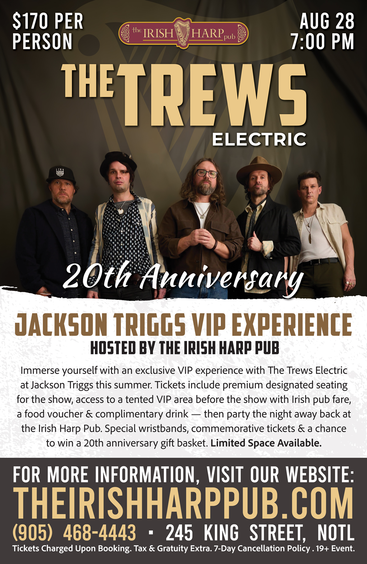 The Trews VIP Experience at Jackson Triggs hosted by the Irish Harp Pub