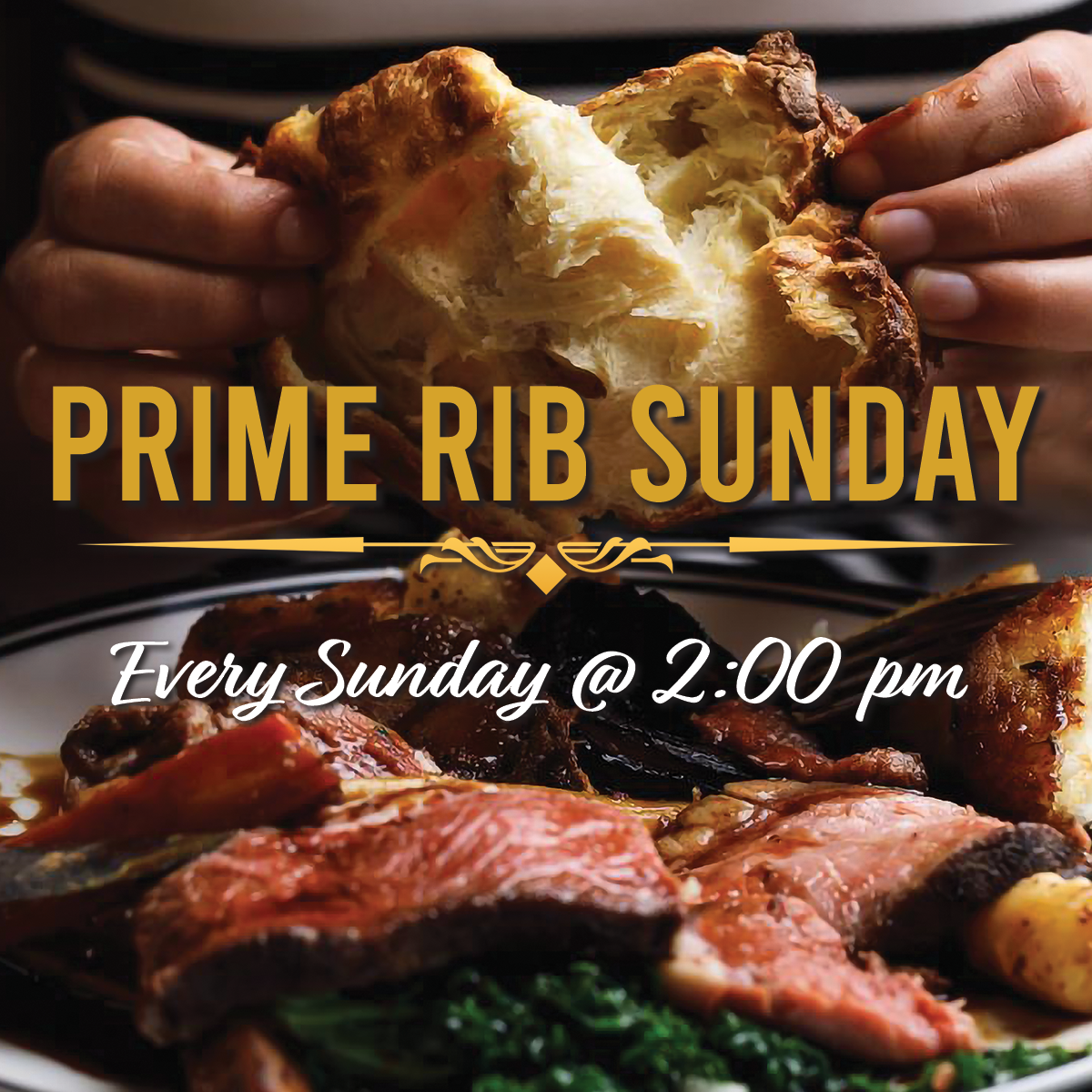 Prime Rib Sunday – The Irish Harp Pub