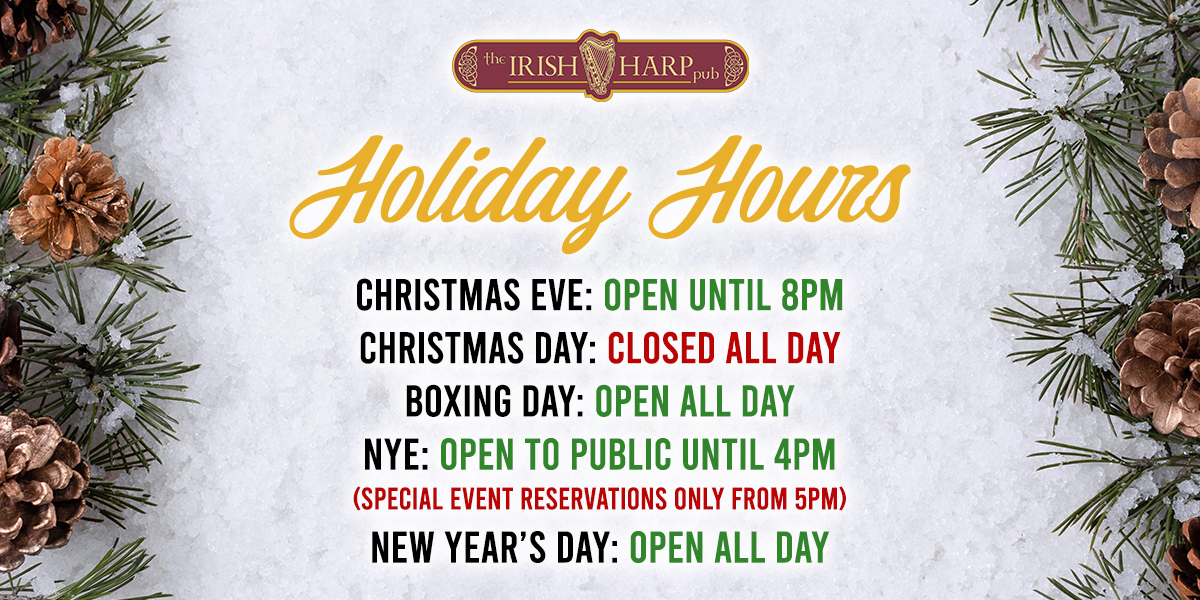 Holiday Hours